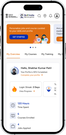 Skill India Digital app mobile preview